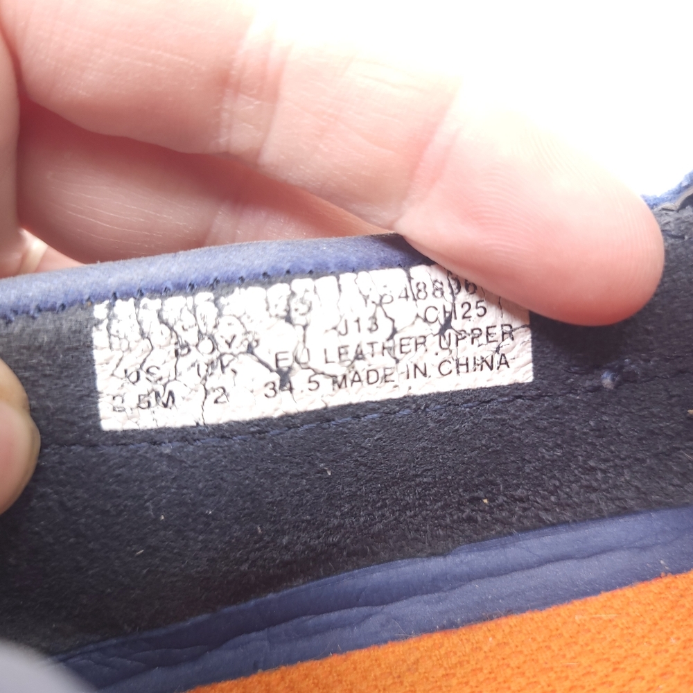 Sperry Top Sider Boys Boat Shoes Blue Leather Slip On Moccasin Shoes Size 3.5 Y - Picture 7 of 7